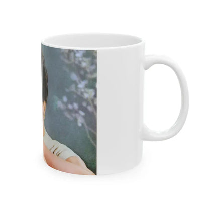 Joan Collins #623 (Vintage Female Icon) White Coffee Mug - Go Mug Yourself