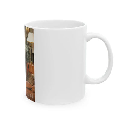 Joan Collins #625 (Vintage Female Icon) White Coffee Mug - Go Mug Yourself