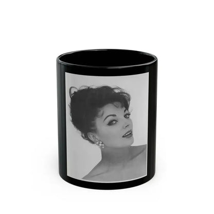 Joan Collins #626 (Vintage Female Icon) Black Coffee Mug 11oz - Go Mug Yourself