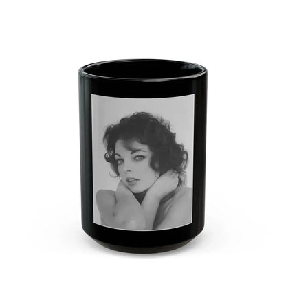 Joan Collins #627 (Vintage Female Icon) Black Coffee Mug 15oz - Go Mug Yourself