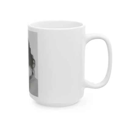 Joan Collins #627 (Vintage Female Icon) White Coffee Mug - Go Mug Yourself