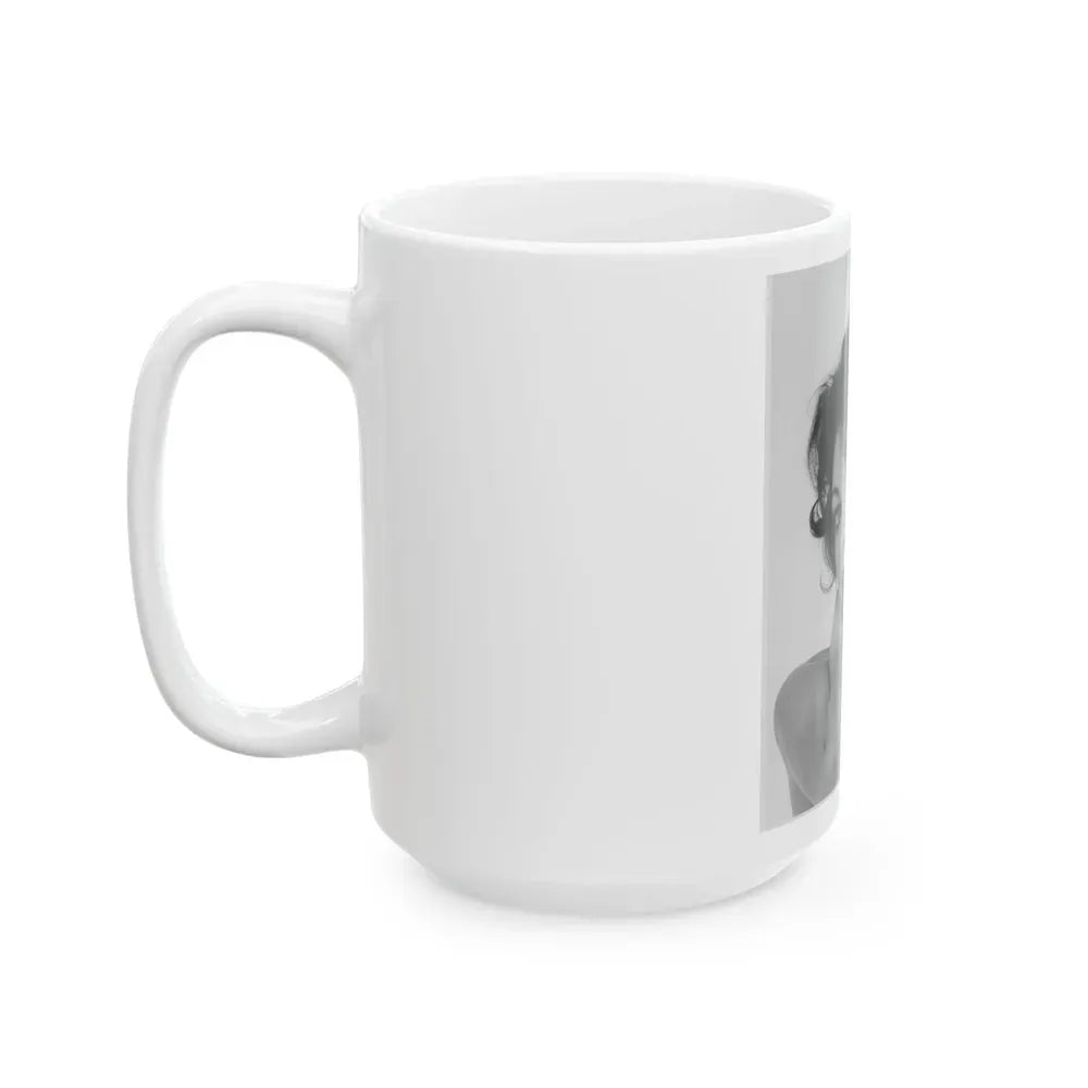 Joan Collins #627 (Vintage Female Icon) White Coffee Mug - Go Mug Yourself