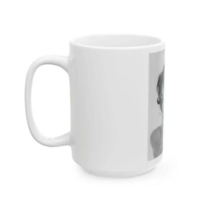 Joan Collins #627 (Vintage Female Icon) White Coffee Mug - Go Mug Yourself