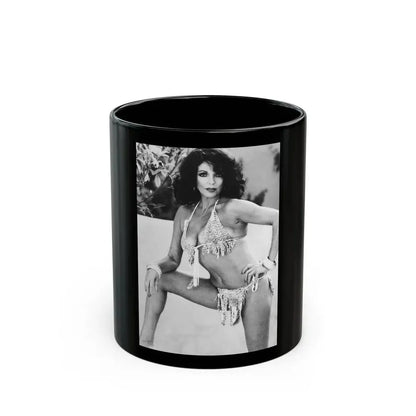 Joan Collins #628 (Vintage Female Icon) Black Coffee Mug 11oz - Go Mug Yourself