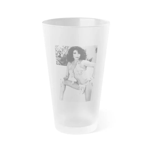 Joan Collins #628 (Vintage Female Icon) Frosted Pint Glass 16oz 16oz Frosted - Go Mug Yourself