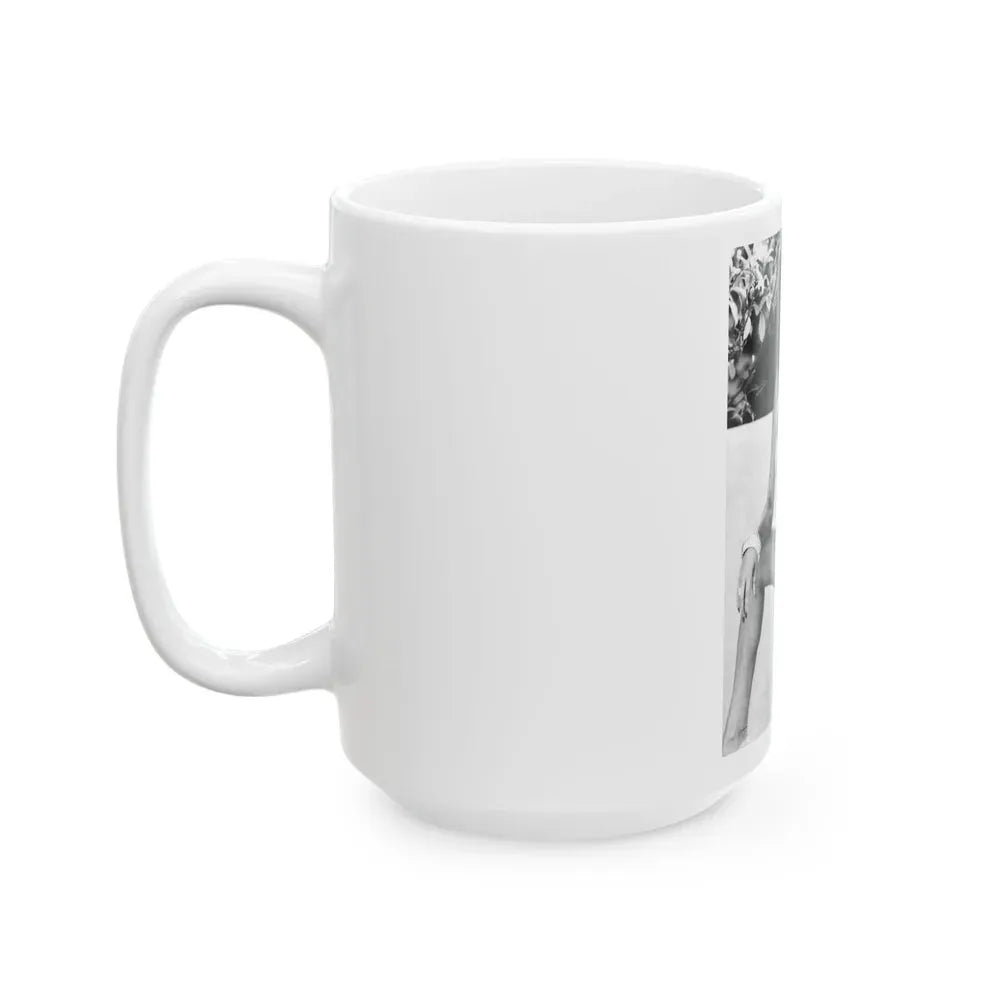 Joan Collins #628 (Vintage Female Icon) White Coffee Mug - Go Mug Yourself
