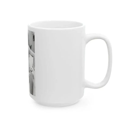 Joan Collins #628 (Vintage Female Icon) White Coffee Mug - Go Mug Yourself