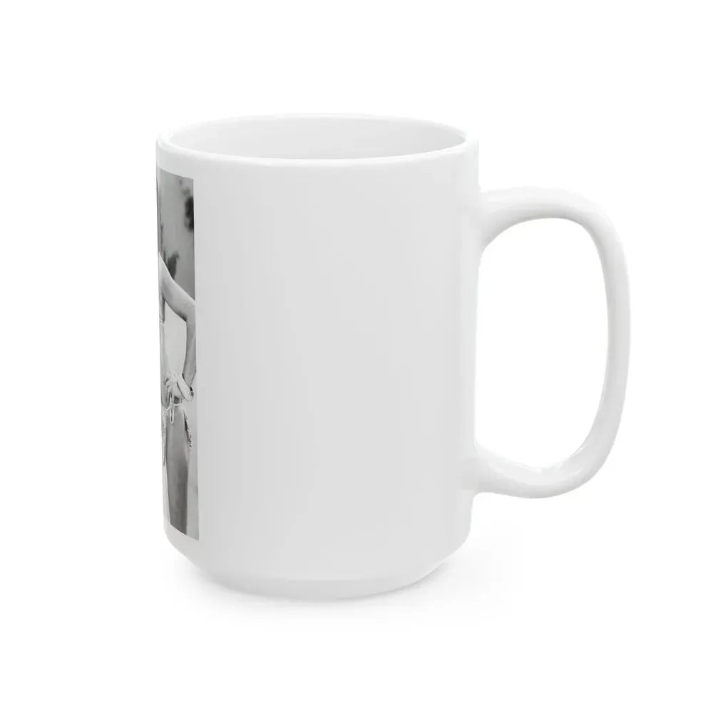 Joan Collins #628 (Vintage Female Icon) White Coffee Mug - Go Mug Yourself