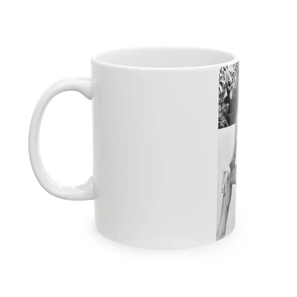 Joan Collins #628 (Vintage Female Icon) White Coffee Mug - Go Mug Yourself