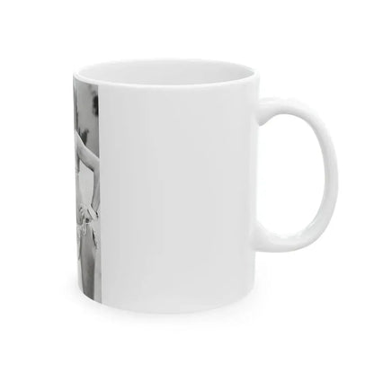 Joan Collins #628 (Vintage Female Icon) White Coffee Mug - Go Mug Yourself