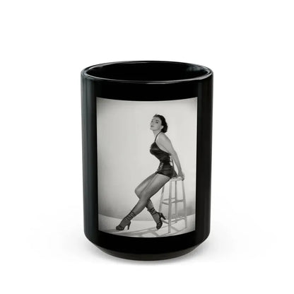 Joan Collins #629 (Vintage Female Icon) Black Coffee Mug 15oz - Go Mug Yourself