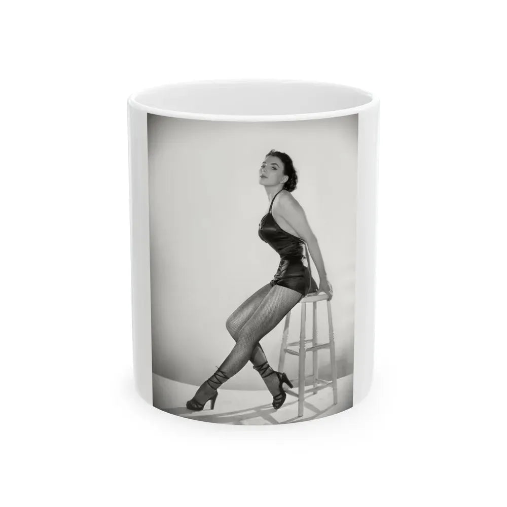 Joan Collins #629 (Vintage Female Icon) White Coffee Mug 11oz - Go Mug Yourself