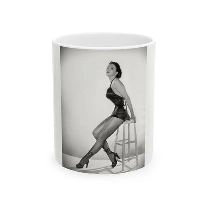 Joan Collins #629 (Vintage Female Icon) White Coffee Mug 11oz - Go Mug Yourself
