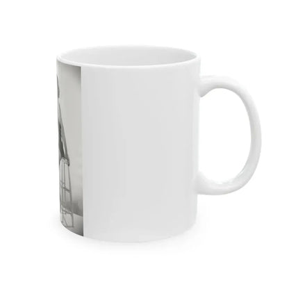 Joan Collins #629 (Vintage Female Icon) White Coffee Mug - Go Mug Yourself