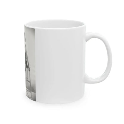 Joan Collins #629 (Vintage Female Icon) White Coffee Mug - Go Mug Yourself