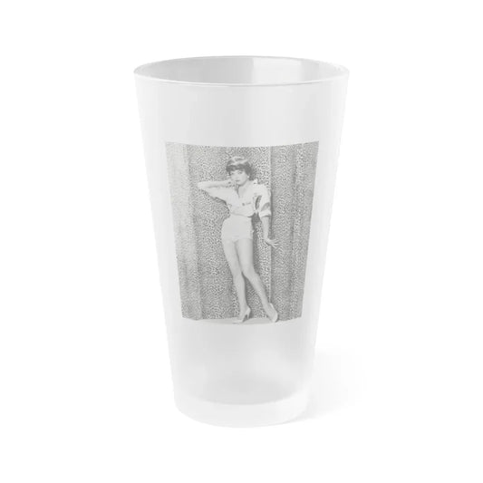 Joan Collins #630 (Vintage Female Icon) Frosted Pint Glass 16oz 16oz Frosted - Go Mug Yourself