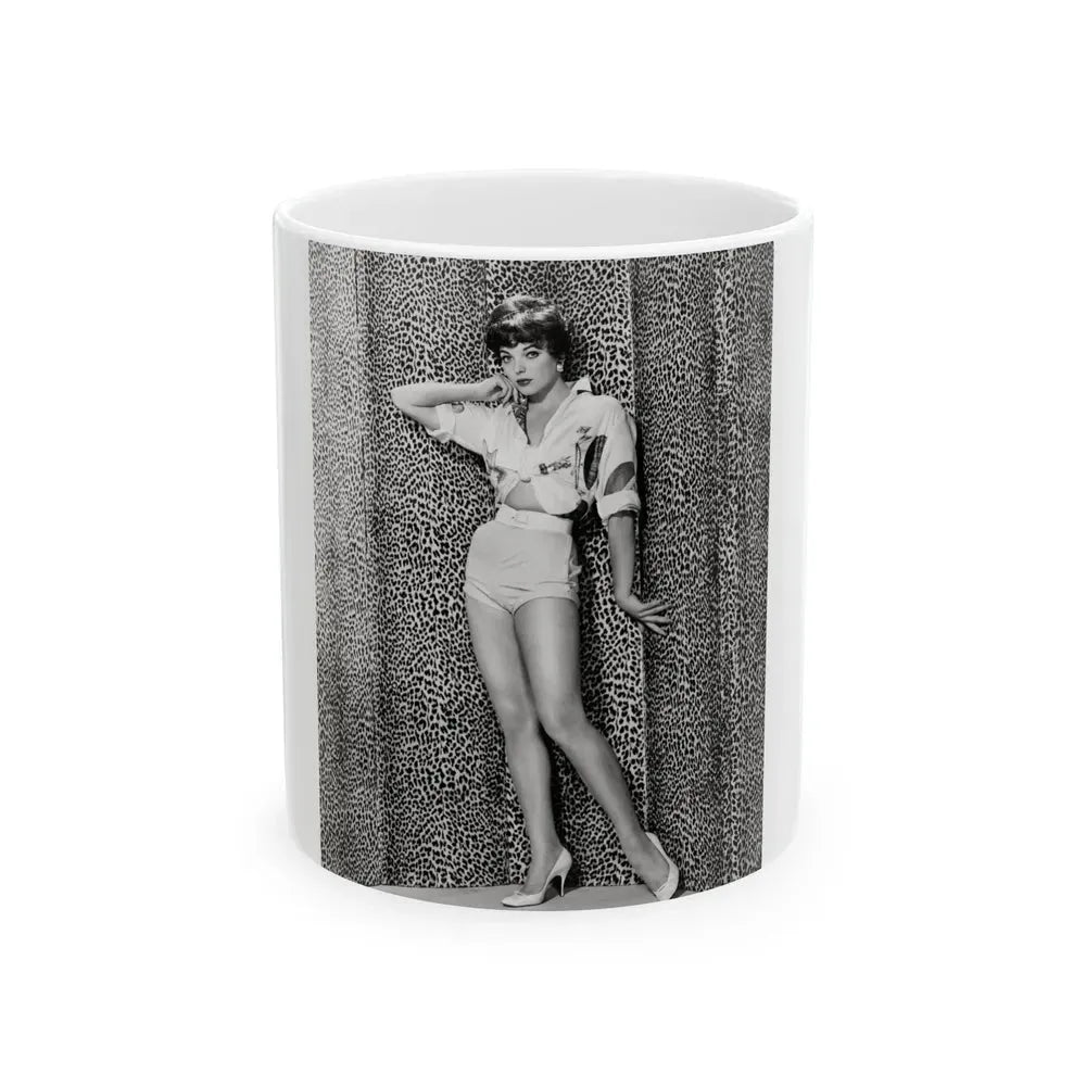 Joan Collins #630 (Vintage Female Icon) White Coffee Mug 11oz - Go Mug Yourself