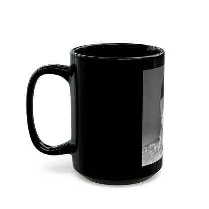 Joan Collins #633 (Vintage Female Icon) Black Coffee Mug - Go Mug Yourself
