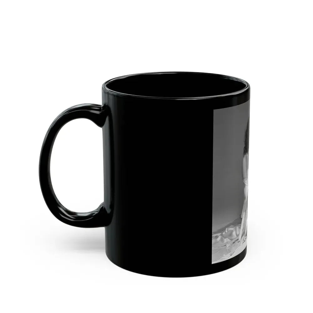 Joan Collins #633 (Vintage Female Icon) Black Coffee Mug - Go Mug Yourself
