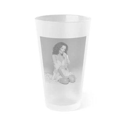 Joan Collins #633 (Vintage Female Icon) Frosted Pint Glass 16oz 16oz Frosted - Go Mug Yourself