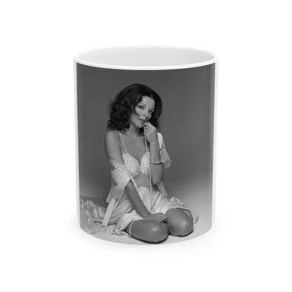 Joan Collins #633 (Vintage Female Icon) White Coffee Mug 11oz - Go Mug Yourself