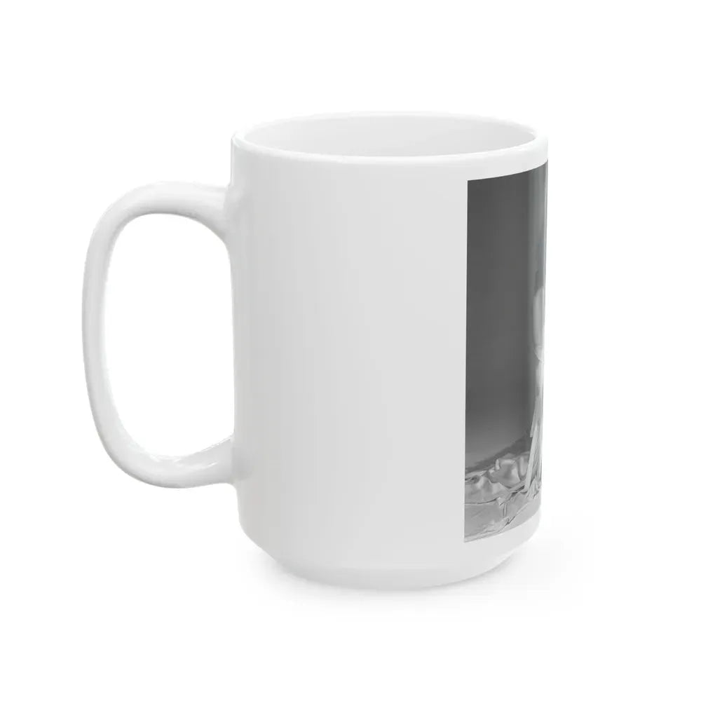 Joan Collins #633 (Vintage Female Icon) White Coffee Mug - Go Mug Yourself