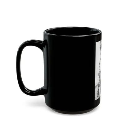 Joan Collins #635 - Topless (Vintage Female Icon) Black Coffee Mug - Go Mug Yourself