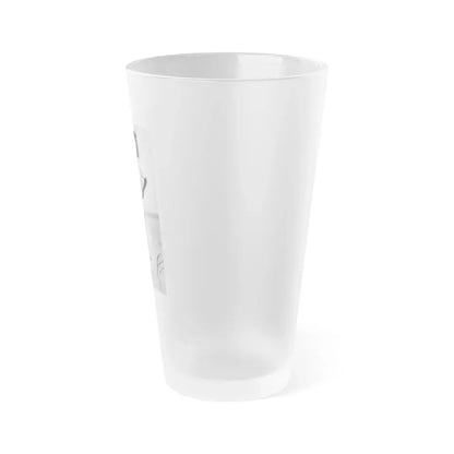 Joan Collins #635 - Topless (Vintage Female Icon) Frosted Pint Glass 16oz - Go Mug Yourself