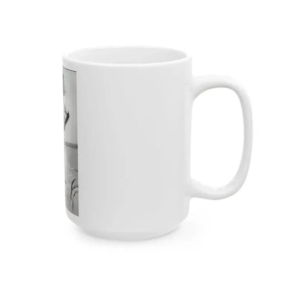 Joan Collins #635 - Topless (Vintage Female Icon) White Coffee Mug - Go Mug Yourself