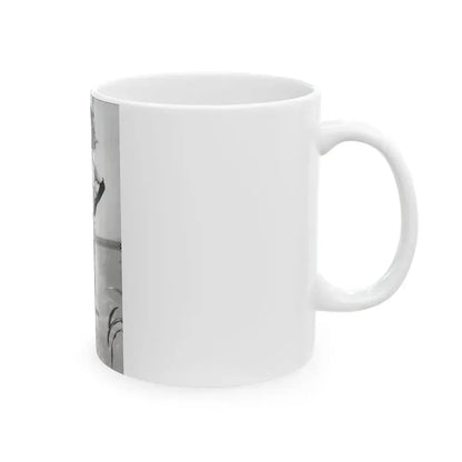 Joan Collins #635 - Topless (Vintage Female Icon) White Coffee Mug - Go Mug Yourself