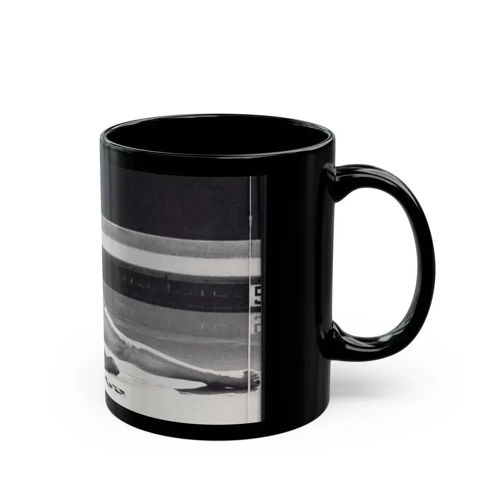 Joan Collins #636 (Vintage Female Icon) Black Coffee Mug - Go Mug Yourself