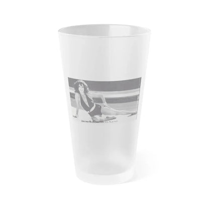 Joan Collins #636 (Vintage Female Icon) Frosted Pint Glass 16oz 16oz Frosted - Go Mug Yourself