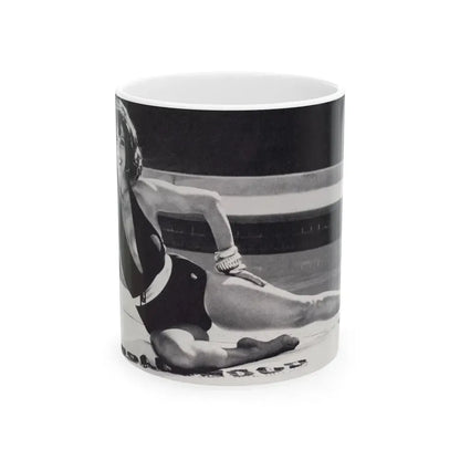 Joan Collins #636 (Vintage Female Icon) White Coffee Mug 11oz - Go Mug Yourself