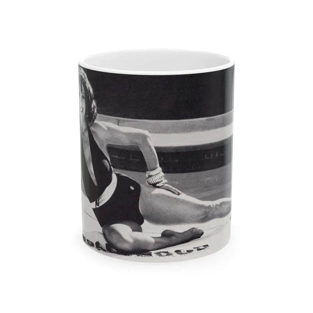 Joan Collins #636 (Vintage Female Icon) White Coffee Mug 11oz - Go Mug Yourself