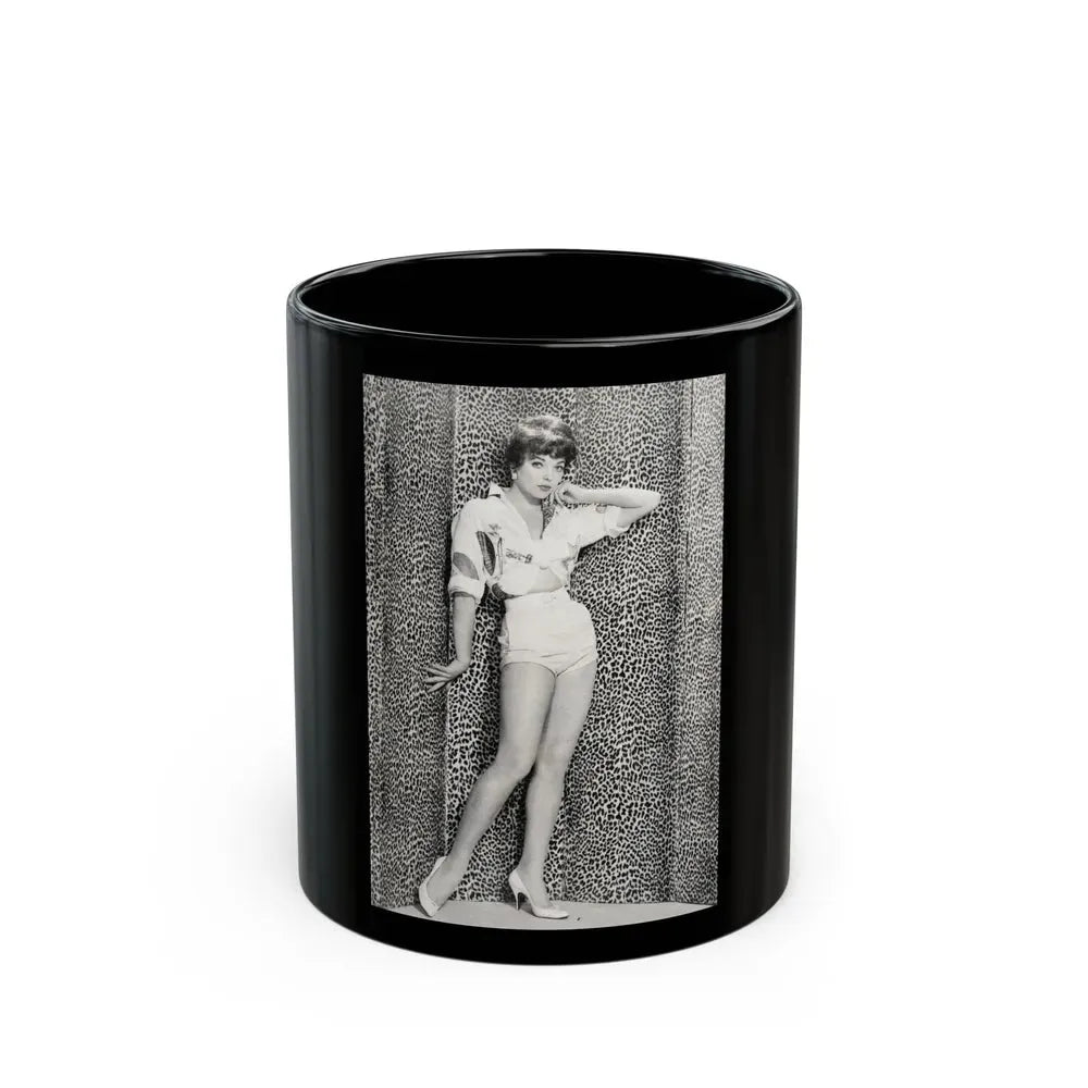 Joan Collins #637 (Vintage Female Icon) Black Coffee Mug 11oz - Go Mug Yourself