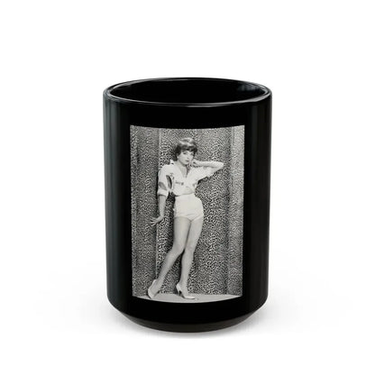 Joan Collins #637 (Vintage Female Icon) Black Coffee Mug 15oz - Go Mug Yourself