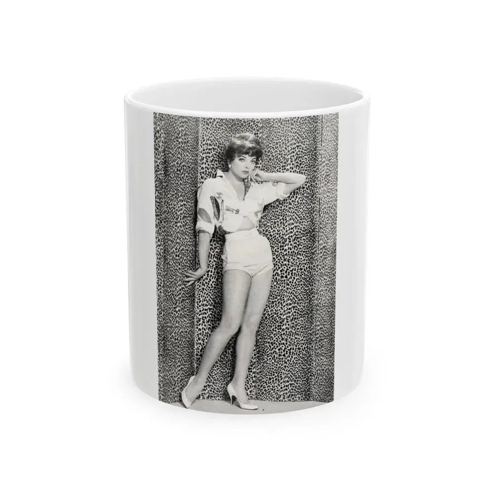Joan Collins #637 (Vintage Female Icon) White Coffee Mug 11oz - Go Mug Yourself