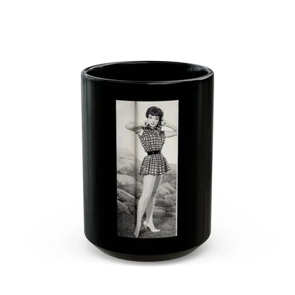 Joan Collins #638 (Vintage Female Icon) Black Coffee Mug 15oz - Go Mug Yourself