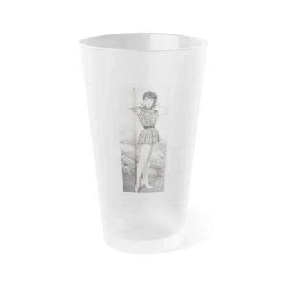 Joan Collins #638 (Vintage Female Icon) Frosted Pint Glass 16oz 16oz Frosted - Go Mug Yourself