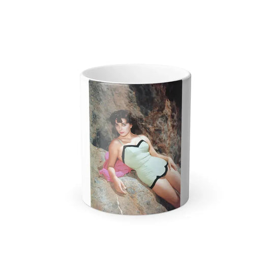 Joan Collins #642 (Vintage Female Icon) Color Changing Coffee Mug 11oz - Go Mug Yourself