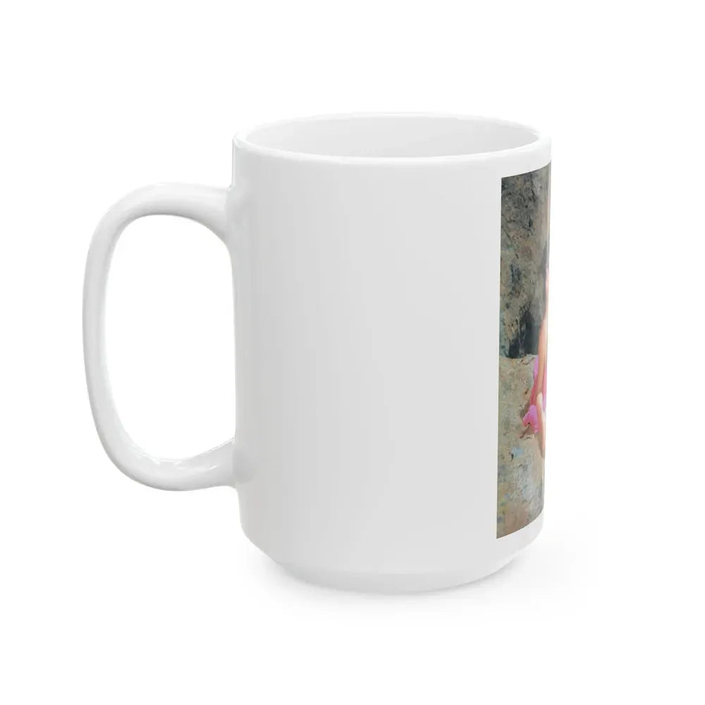 Joan Collins #642 (Vintage Female Icon) White Coffee Mug - Go Mug Yourself