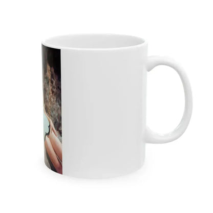 Joan Collins #642 (Vintage Female Icon) White Coffee Mug - Go Mug Yourself