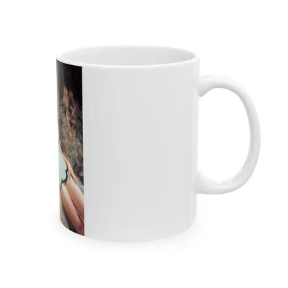 Joan Collins #642 (Vintage Female Icon) White Coffee Mug - Go Mug Yourself