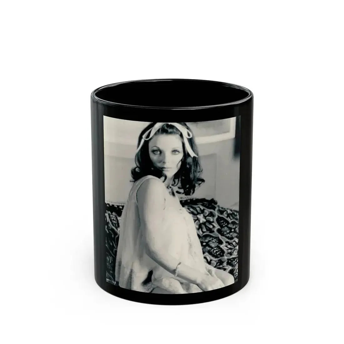 Joan Collins #644 (Vintage Female Icon) Black Coffee Mug 11oz - Go Mug Yourself