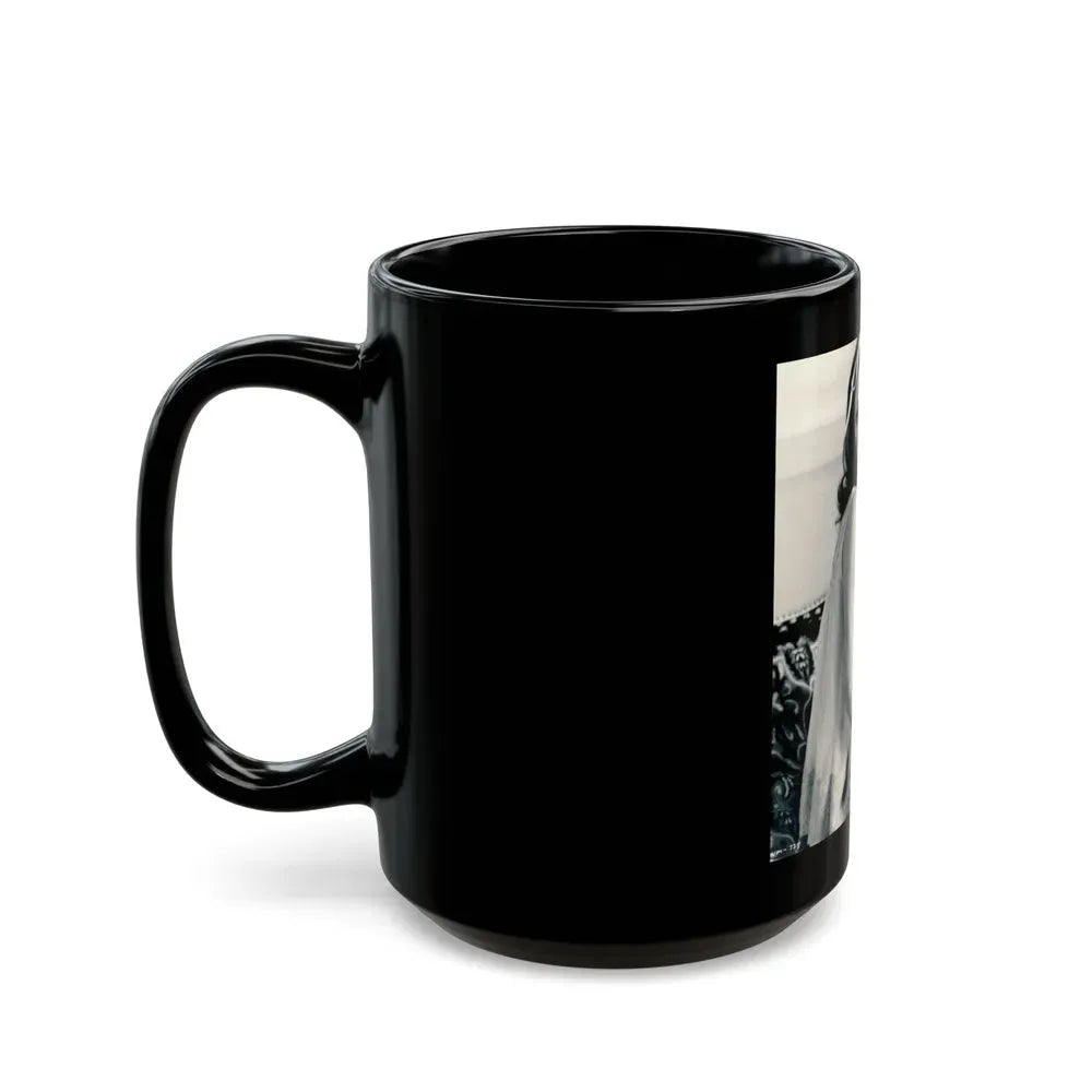 Joan Collins #644 (Vintage Female Icon) Black Coffee Mug - Go Mug Yourself