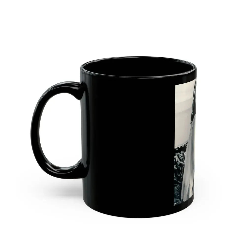 Joan Collins #644 (Vintage Female Icon) Black Coffee Mug - Go Mug Yourself