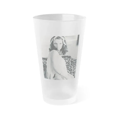 Joan Collins #644 (Vintage Female Icon) Frosted Pint Glass 16oz 16oz Frosted - Go Mug Yourself