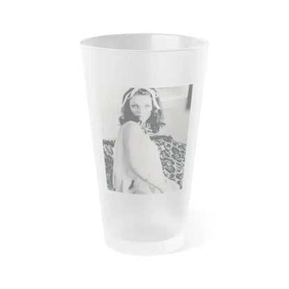 Joan Collins #644 (Vintage Female Icon) Frosted Pint Glass 16oz 16oz Frosted - Go Mug Yourself