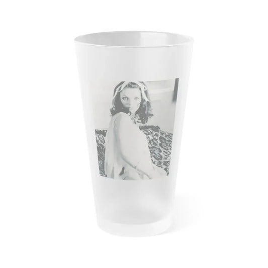 Joan Collins #644 (Vintage Female Icon) Frosted Pint Glass 16oz 16oz Frosted - Go Mug Yourself