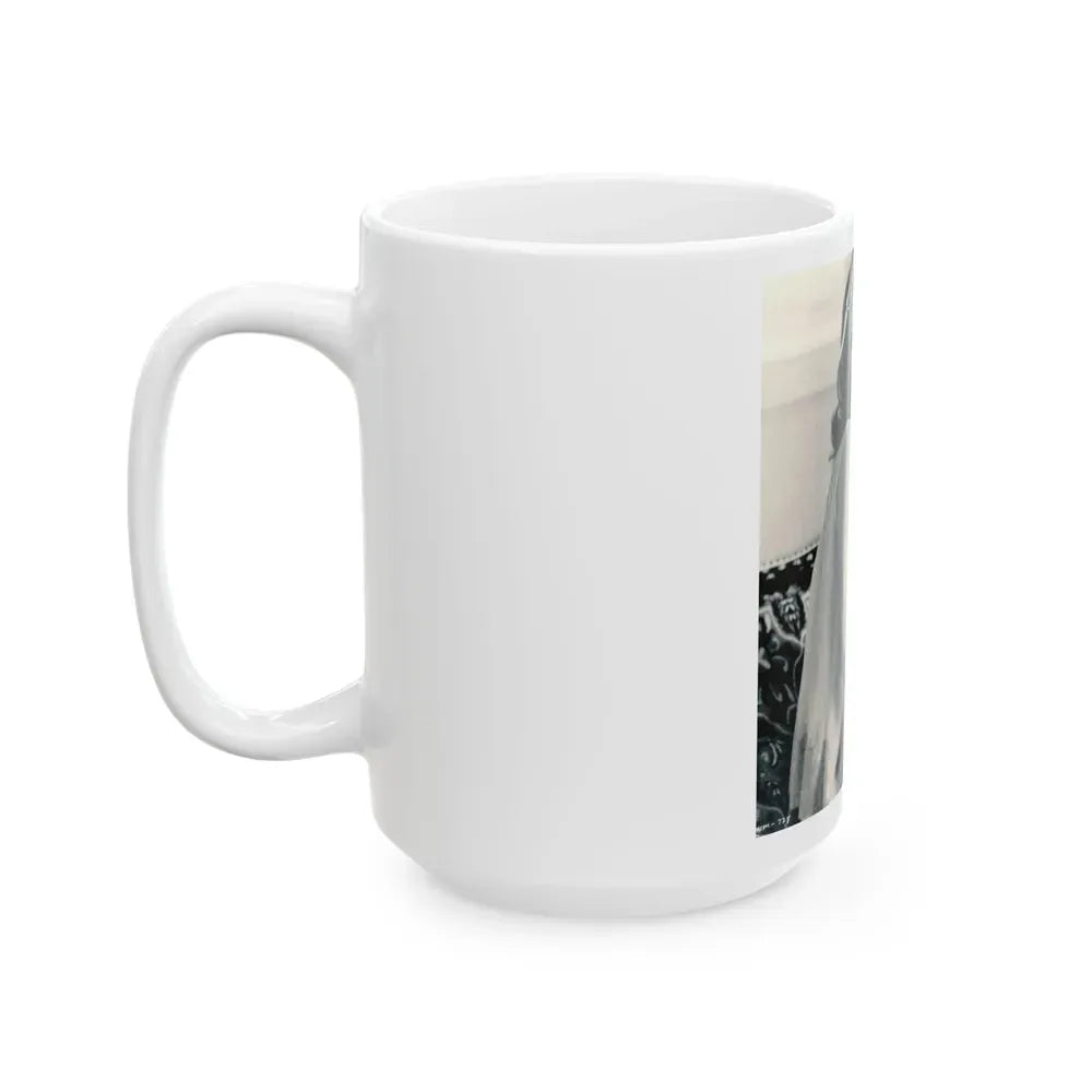 Joan Collins #644 (Vintage Female Icon) White Coffee Mug - Go Mug Yourself